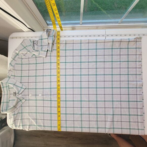 Cutter and Buck CB Drytec Mens Tech Polo Shirt Sz XL 50 UPF Performance White - Picture 10 of 10